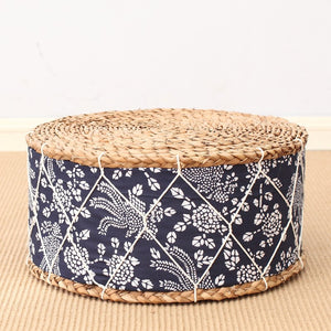 Straw mat thickened futon tatami pouf