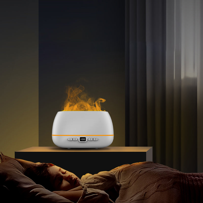 3D Flame Humidifier 200ml USB Flame Aroma Diffuser Household Humidifiere Aromatherapy Diffuser