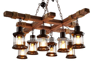 8-Light 68 cm Mini Style Chandelier Metal Glass Painted Finishes Rustic / Lodge / Artistic 110-120V / 220-240V