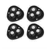 4pcs Self Adhesive Caster Wheels Heavy Duty Swivel Wheels Stainless Steel Paste Universal Wheel 360 Degree Rotation Sticky Pulley For Bins Bottom Storage Box Furniture Trash Can Coffee Table