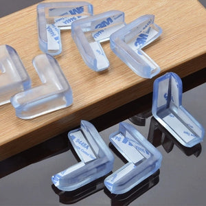 8Pcs Child Baby Safety Silicone Protector Table Soft Transparent Children Anti Collision Table Corner Edge Protection Cover