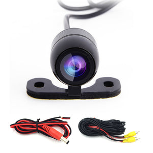 8 Lights Small Butterfly Reversing Rear View Mirror With Led Lights Round HD Car Camera Reversing Image Rear View